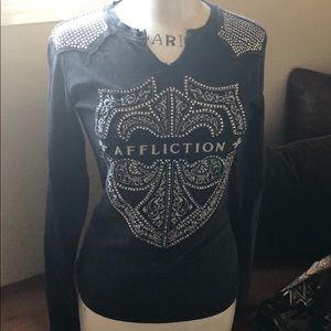 AFFLICTION TOP SIZE SMALL NEW WITHOUT TAGS